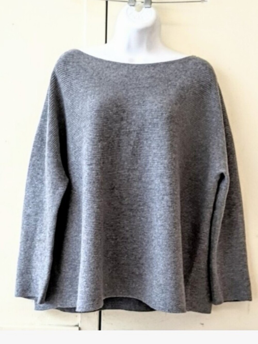 Cashmere 100% By Eileen Fisher Rib Knit Sweater sz M